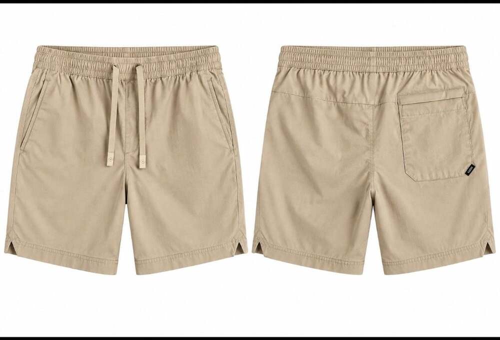 Cuts Clothing Men's Light Beige Everyday Drawstring Short, Sz XS